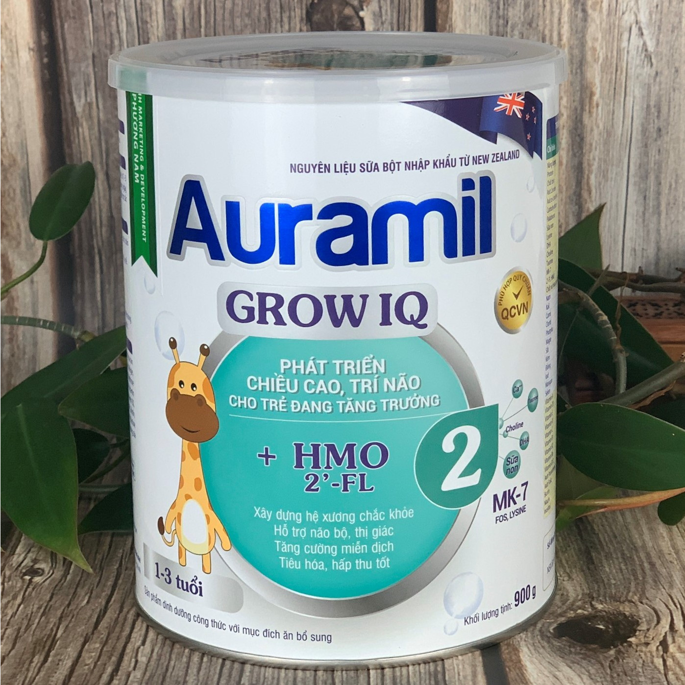 Sữa Auramil  IQ2 900g - SẢN PHẨM DINH DƯỠNG GIÚP TRẺ PHÁT TRIỂN CHIỀU CAO, TRÍ NÃO