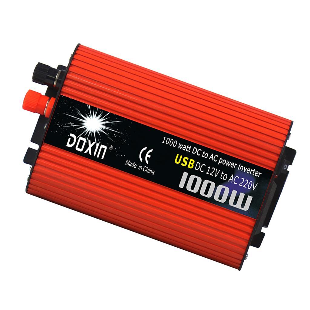 Car 1000W Power Inverter DC 12V to  220V Sine Wave Dual USB Converter