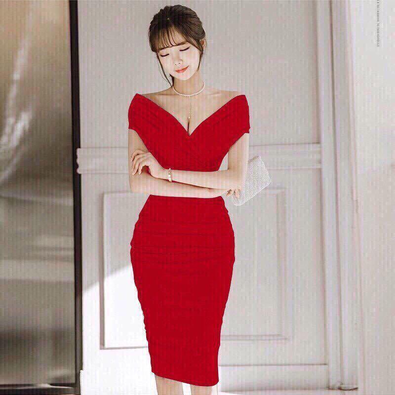 ĐẦM BODY CỔ V DỰ TIỆC SANG TRỌNG