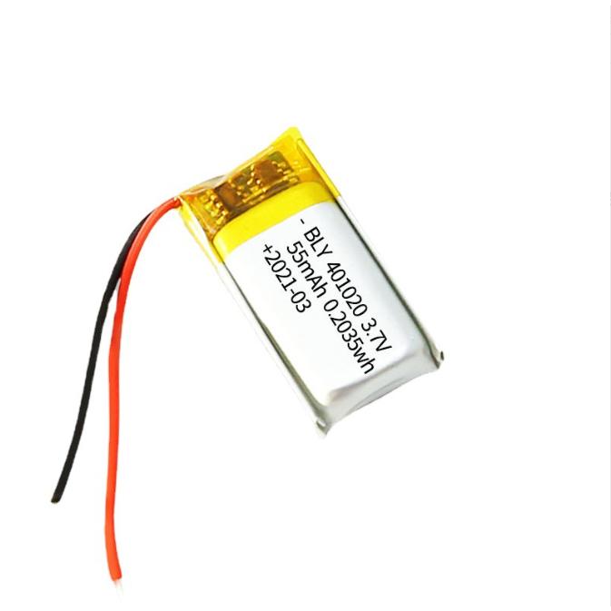 Pin Sạc Lithium Polymer 3.7V 55mah 401020 Cho tai nghe,loa Mp3 MP4 MP5 GPS PSP Bluetooth hàng mới