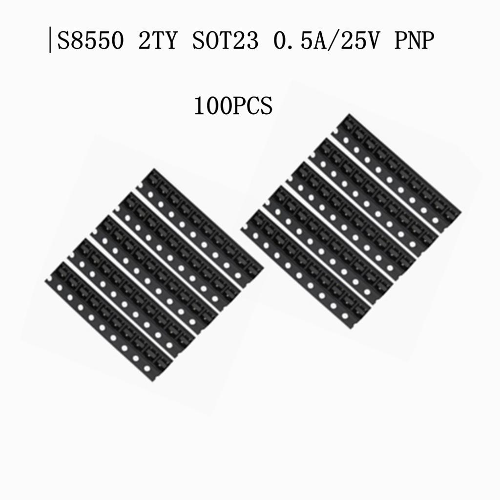 100xS8550 2TY SMD Transistor PNP 0.5A/25V SOT23 Triode Transistor General New Transistor Assortment