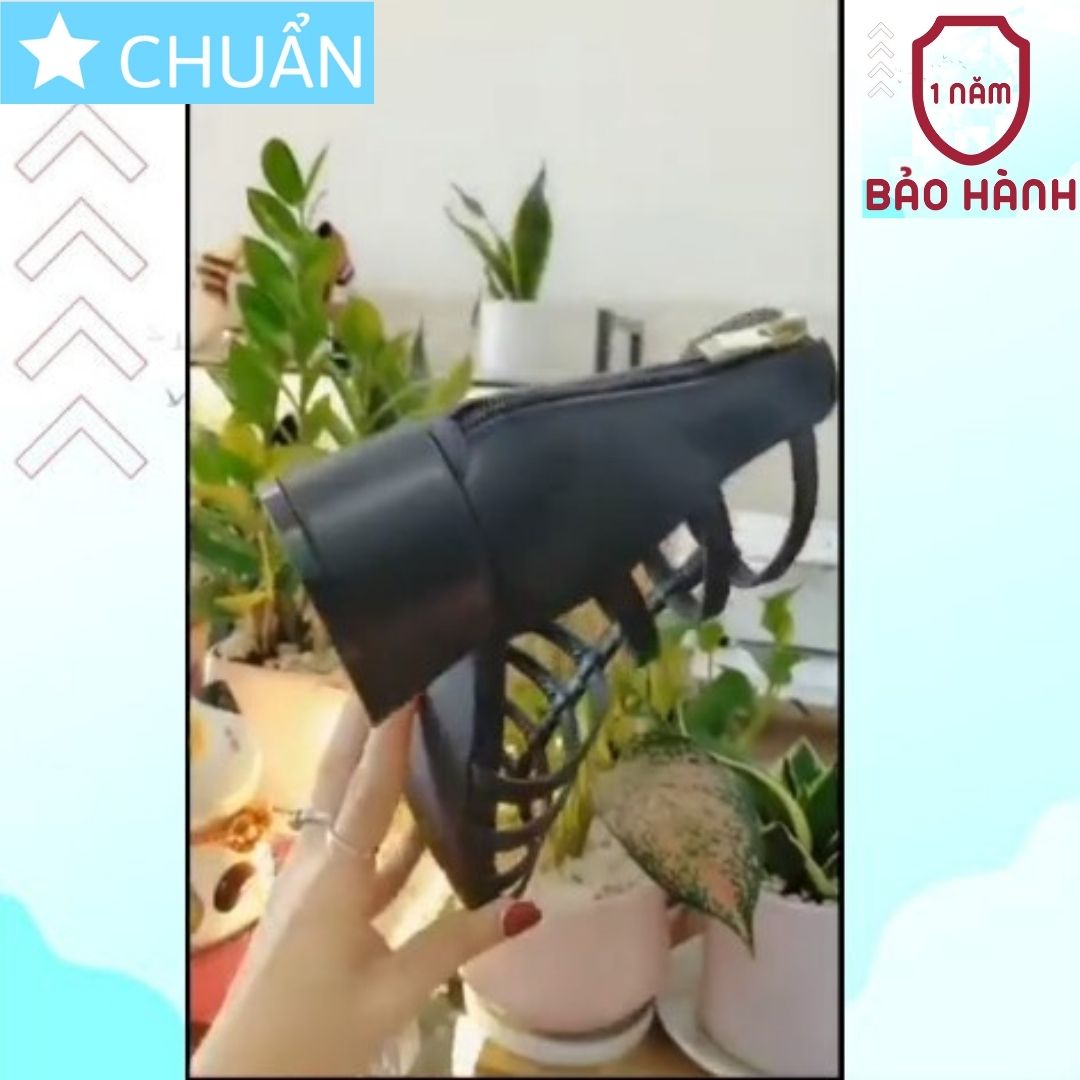 Giày Sandal Nữ Kiểu Chiến Binh 4p RO486 ROSATA tại BCASHOP Cho Cô Nàng Tự Tin Thể Hiện Cá Tính - Màu Đen