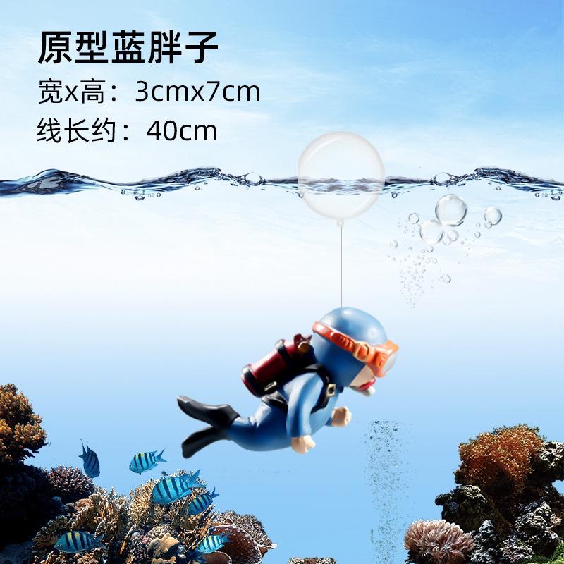 Mô hình thợ lặn trang trí bể cá - thợ lặn tìm kho báu - hồ thủy sinh - shopleo