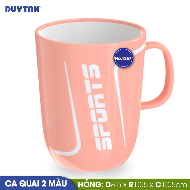 Ca quai 2 màu nhựa Duy Tân 420ml (8.5 x 10.5 x 10.5 cm) - 16376 - Giao màu ngẫu nhiên - Hàng chính hãng