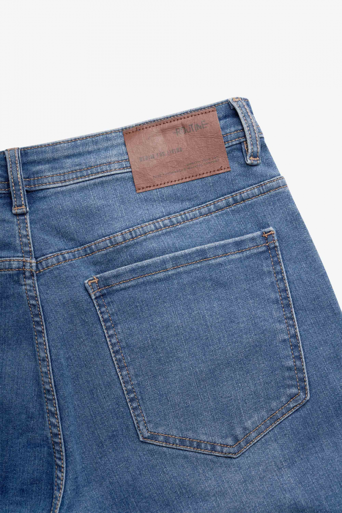 Quần Jean Nam ROUTINE Xanh đậm và Xanh nhạt Form Slim Fit - 10F22DPA014 | LASTORE MENSWEAR