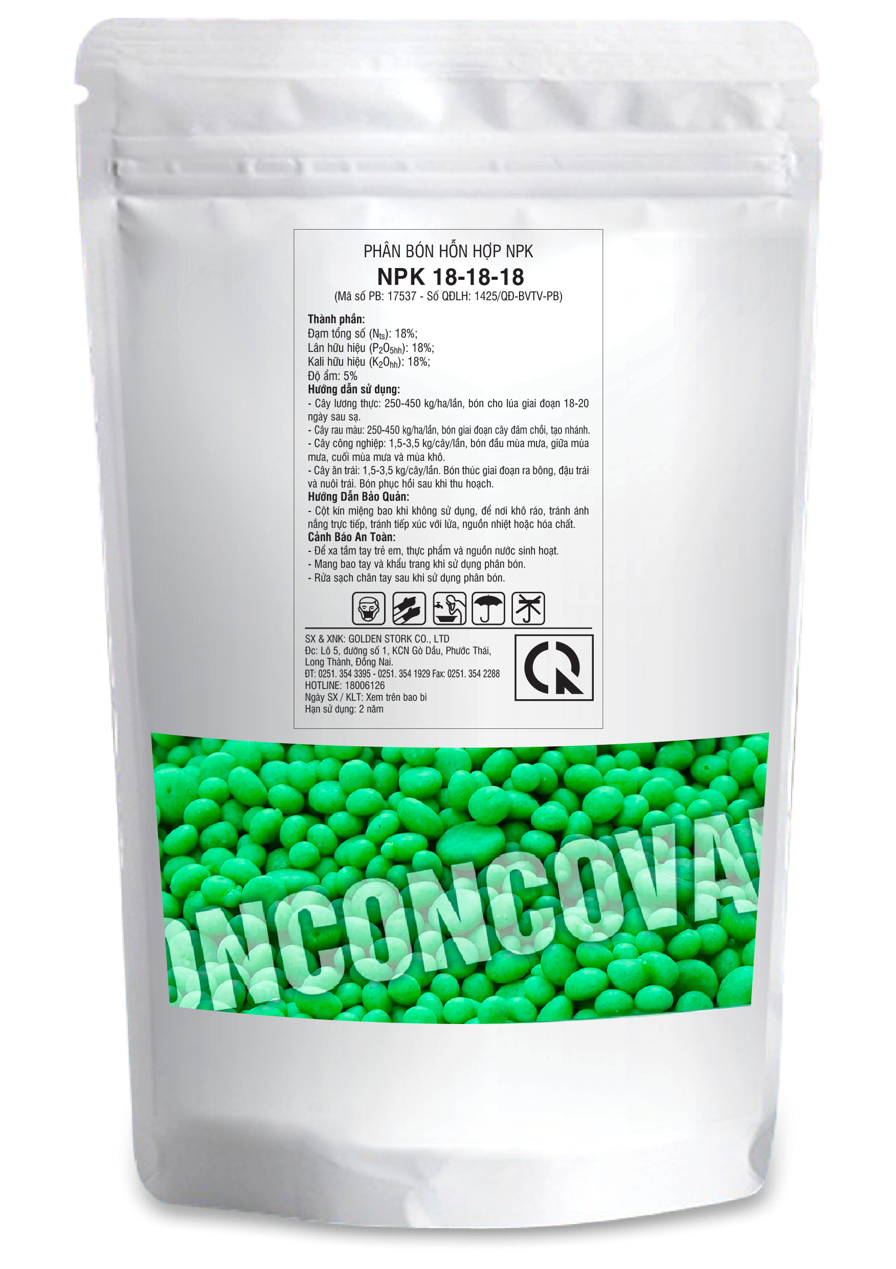 Phân Bón Hỗn Hợp NutriTech NPK 18-18-18+TE 1Kg