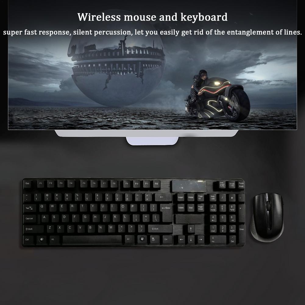 Bàn Phím Và Chuột Không Dây 2.4G USB Mini Bàn Phím Chuột Combo Noiseless Công Thái Bàn Phím Chuột Dành Cho Máy Tính Laptop