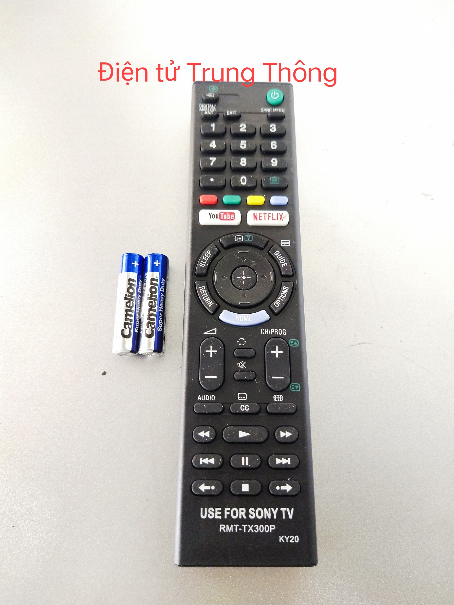 REMOTE ĐIỀU KHIỂN DÙNG CHO TIVI SONY. RMT-TX300P (Kèm pin AAA)