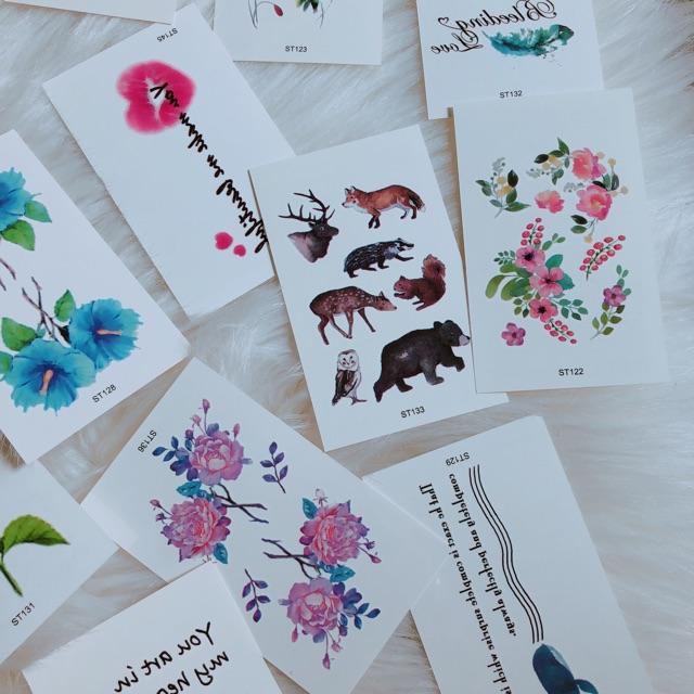 Set 30 hình xăm dán giá 50k