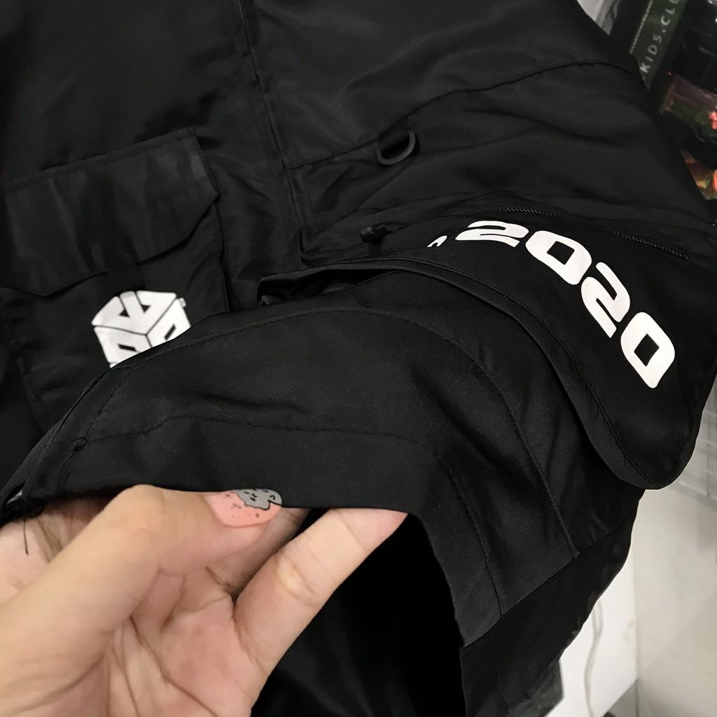 Áo Khoác Dù Nam mẫu màu đen form rộng - vải dù 2 lóp dày dặn unisex MAYLAN STORE