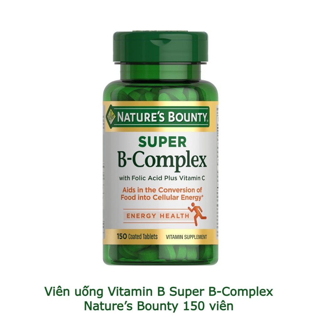 Viên uống Vitamin B Super B-Complex Nature’s Bounty 150 viên