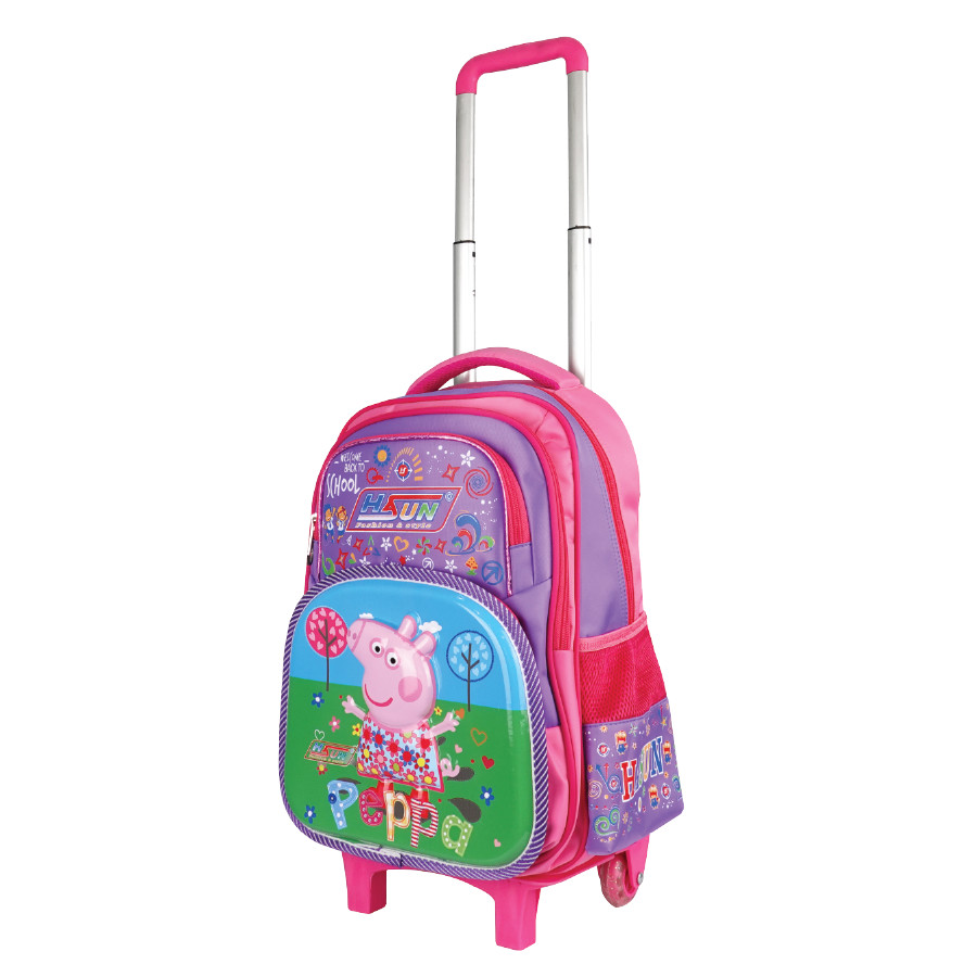 Balo cần kéo Hasun HS 803-CK - Peppa2 - 46*30*18cm