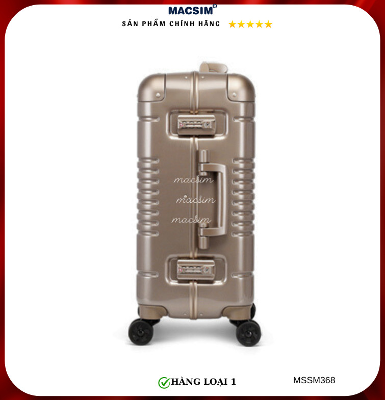 Vali cao cấp Macsim Smooire MSSM368cỡ 20 inch màu gold - Hàng loại 1