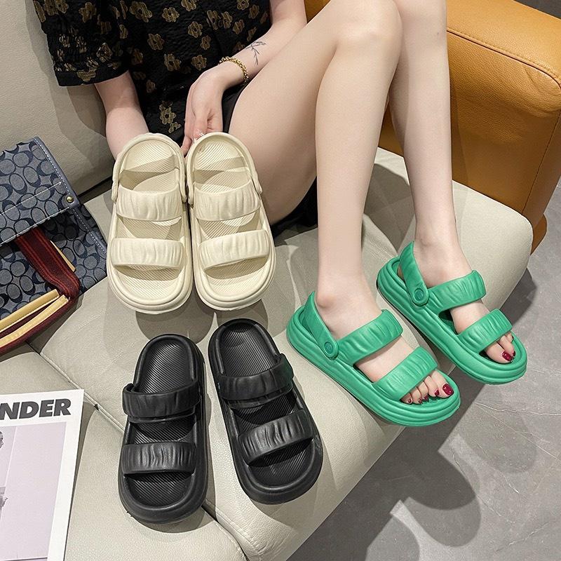 Form nhỏ Hàng QC Sandal Quai Hậu Nhựa Nhún Siêu Nhẹ Siêu Bền Đi Được 2 Kiểu Phù Hợp Đi Học Đi Làm G150