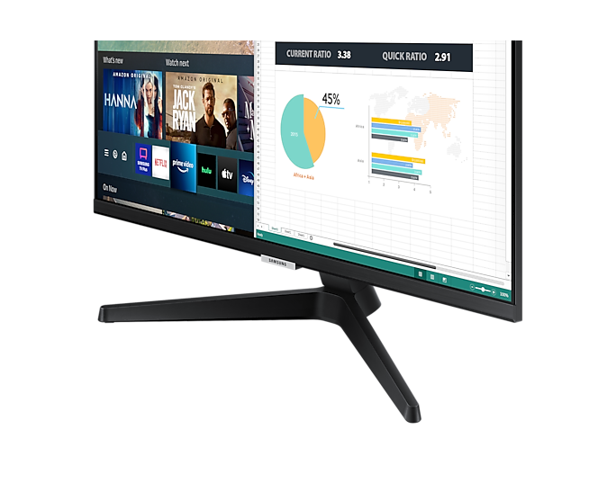 Màn Hình Thông Minh Samsung LS24AM506NEXXV ( 24 Inch / 1,920 x 1,080 FHD / 14ms / 60Hz / IPS / HĐH Tizen / HDMI / Loa ) - Hàng chính hãng