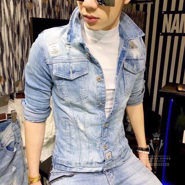 ÁO KHOÁC JEAN NAM SIÊU HOT VẢI SIÊU DÀY PHUONGNAMSHOP20 KK5