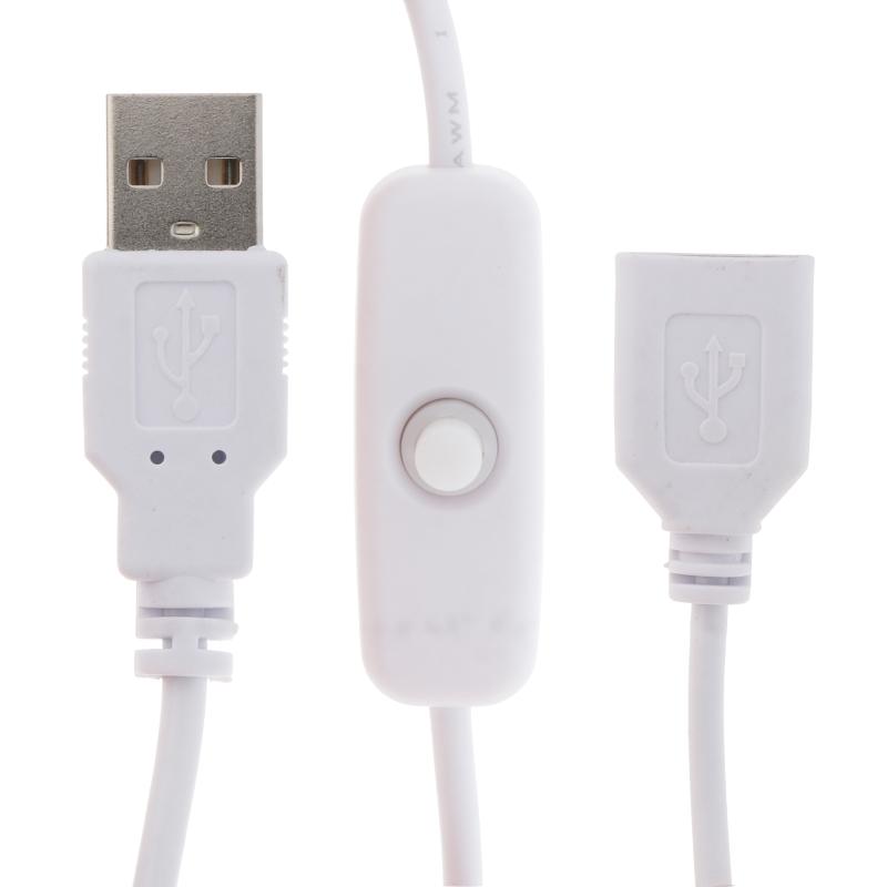 Nút Công Tắc USB Cáp Nối Dài Công Tắc Tắt/Mở USB Cáp Sạc Cho Quạt USB Dải Đèn LED Đèn Bàn