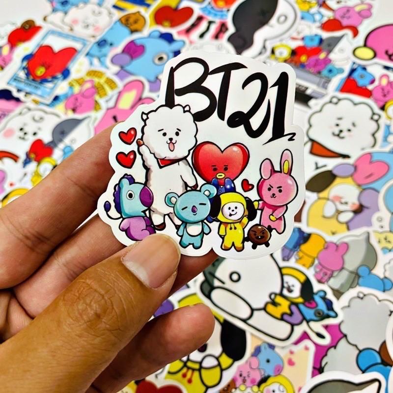 Sticker BT21 chống thấm cao cấp chất lượng