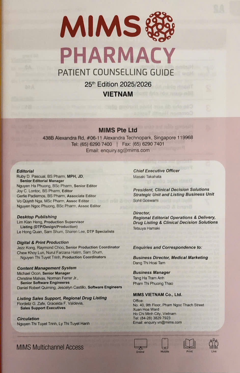 Sách - Mims Pharmacy 2025/2026 Ấn phẩm Khoa học Định kỳ chuyên đề Nhà thuốc Thực hành