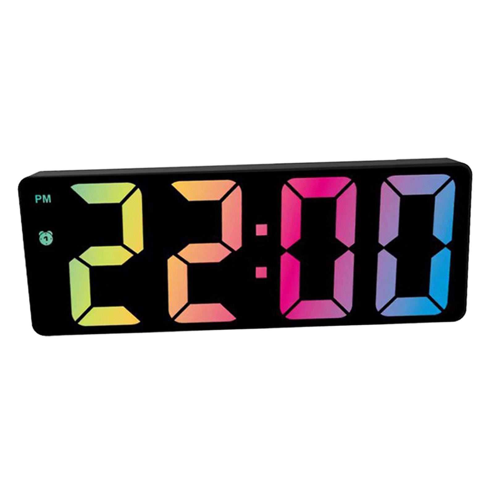 Colorful Large Number Bedside Seniors Dimmer Battery StyleA