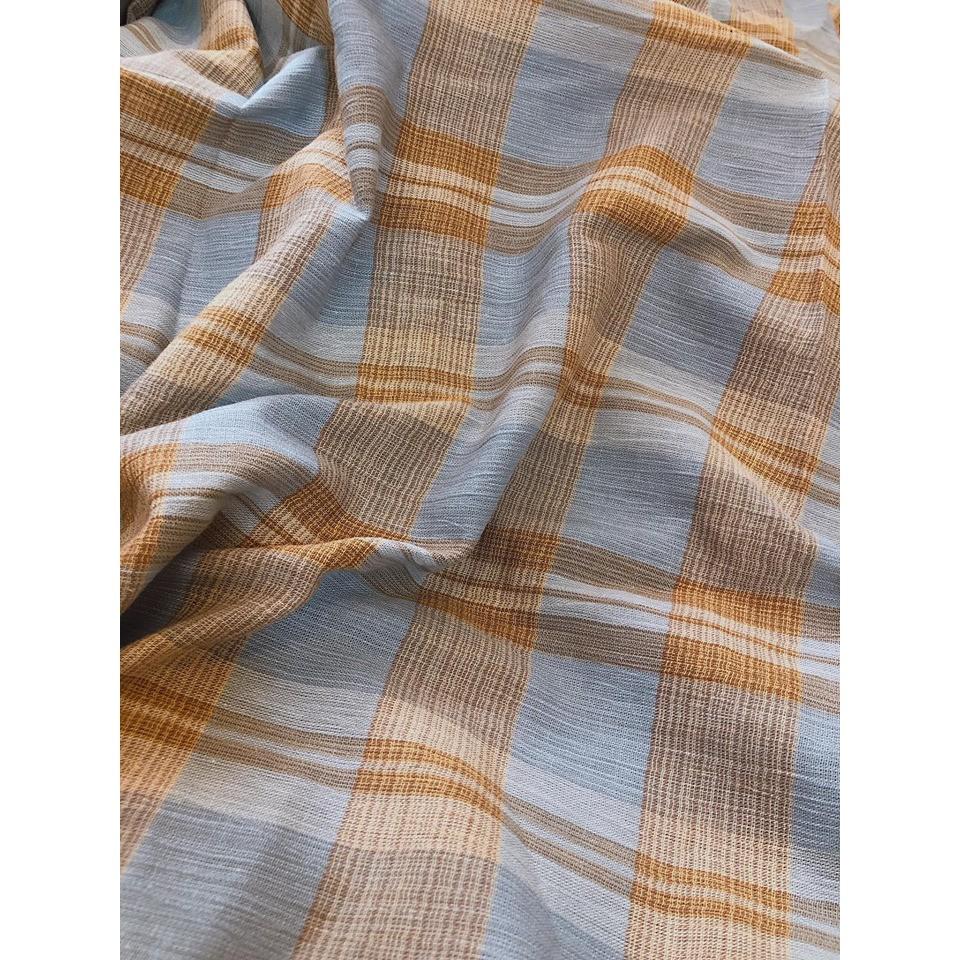 vải caro thô nhà phương trần
