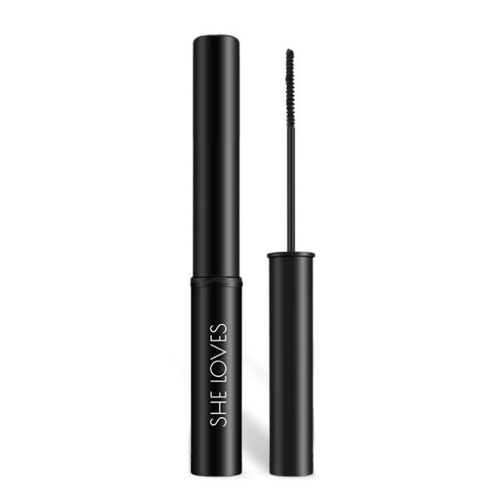 Mascara dài mi She Loves Lengthening chống nước sợi lụa 3D màu đen chuốt mi 6ml