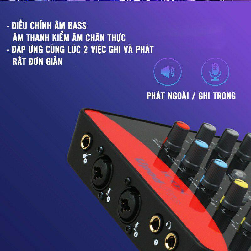BỘ SOUND CARD ICON Upod Pro có 72 hiệu ứng và chất lượng 16bit/48kHz hỗ trợ nguồn 5-48v mic thu am anh kyo
