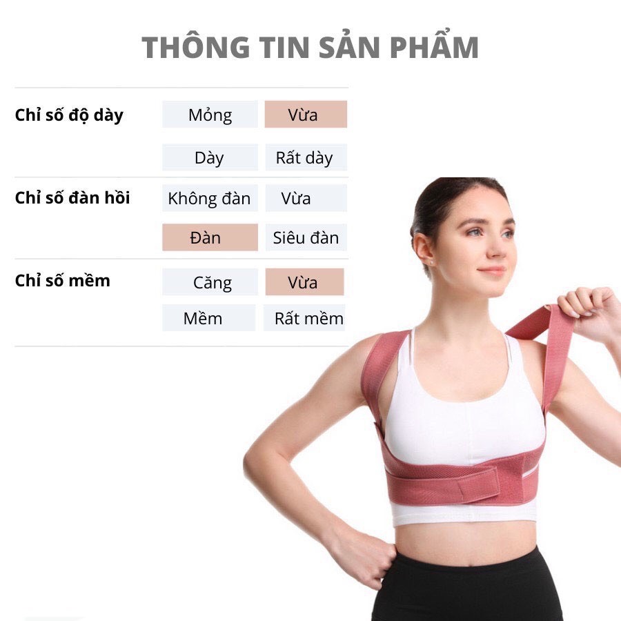 ️[Freeship] Đai chống gù lưng nam nữ Back Pain [Tặng kèm 2 tấm trợ lực