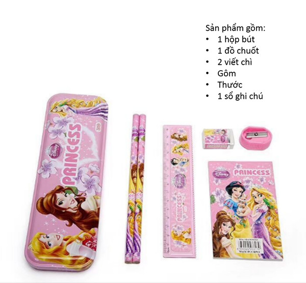 Bộ dụng cụ học tập 7 món nhân vật ngựa My Little Pony cho bé