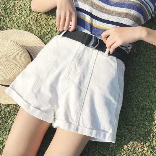 Quần Short cạp cao ống rộng - Hàng có sẵn_C1