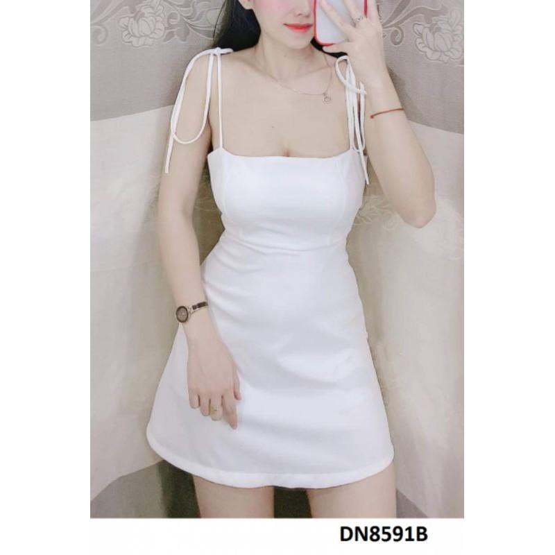 Đầm thun ngắn 2 dây cúp ngực