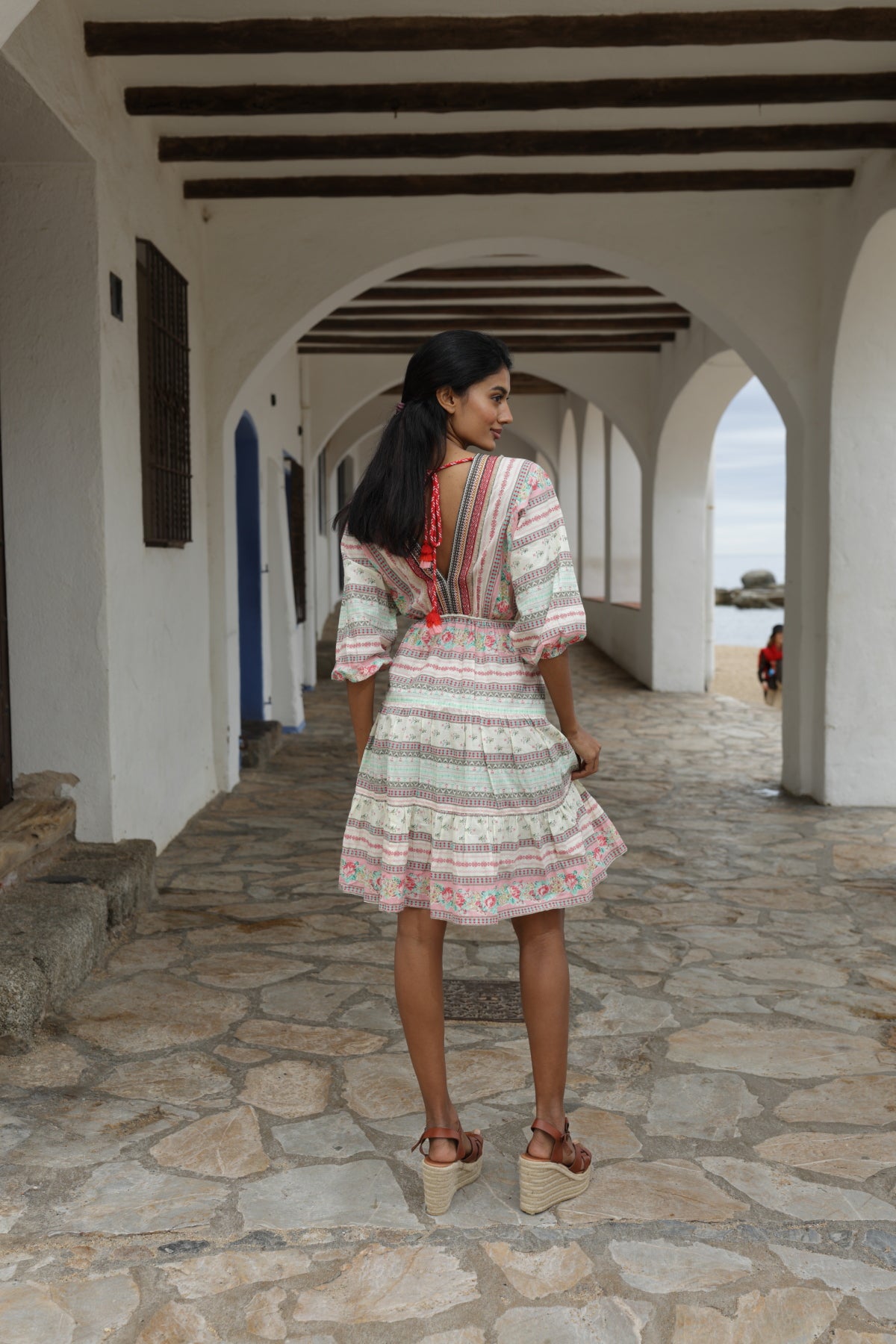 Đầm Boho Thổ Cẩm Cotton Cao Cấp Luna Llena