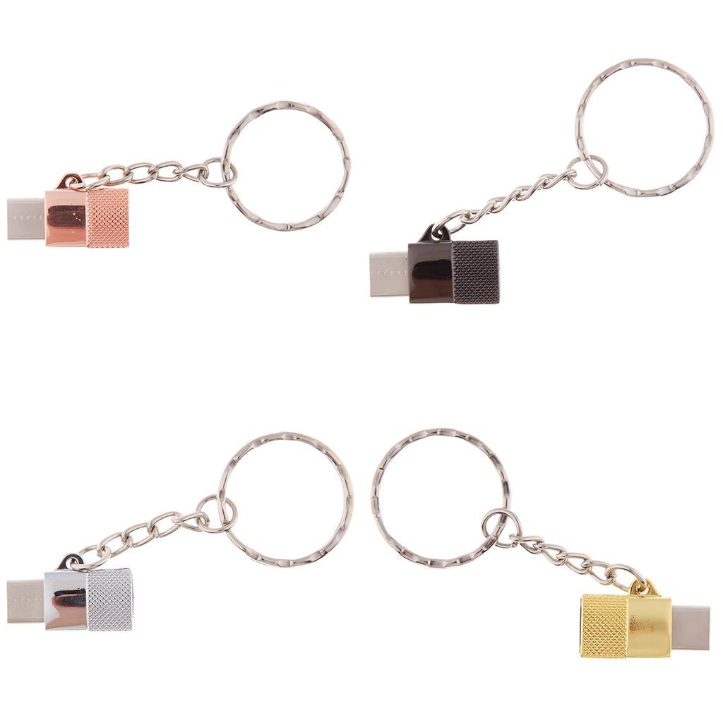 Portable Type-c Male to Micro USB Female OTG Adapter Charging & Data