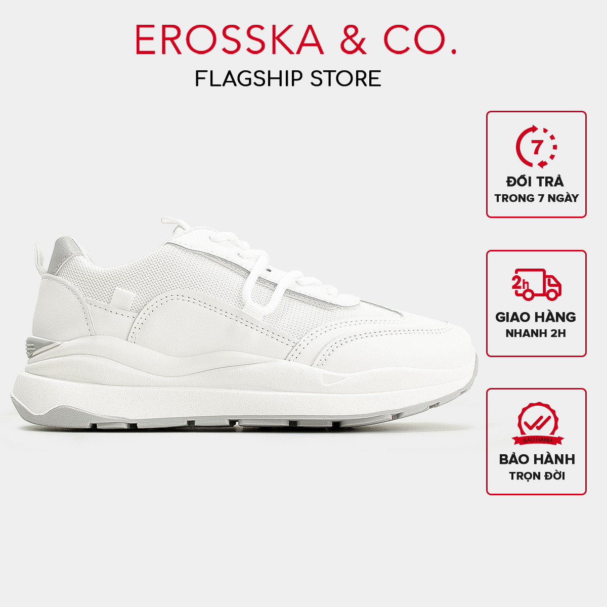 Erosska - Giày sneaker nữ đi học êm chân năng động _ GS010