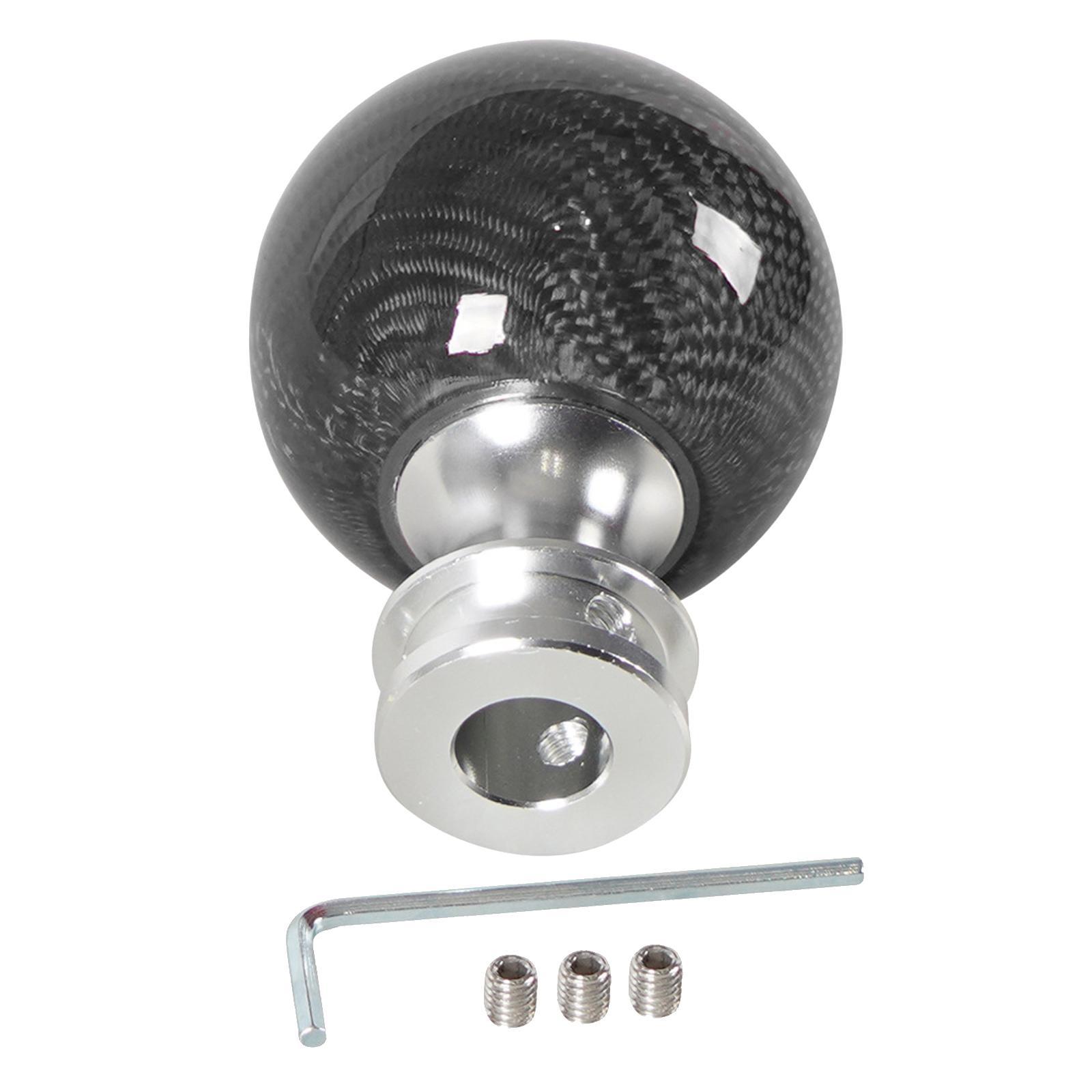 Car  Knob Carbon Fiber Racing Gear Shifter Knob Head Black
