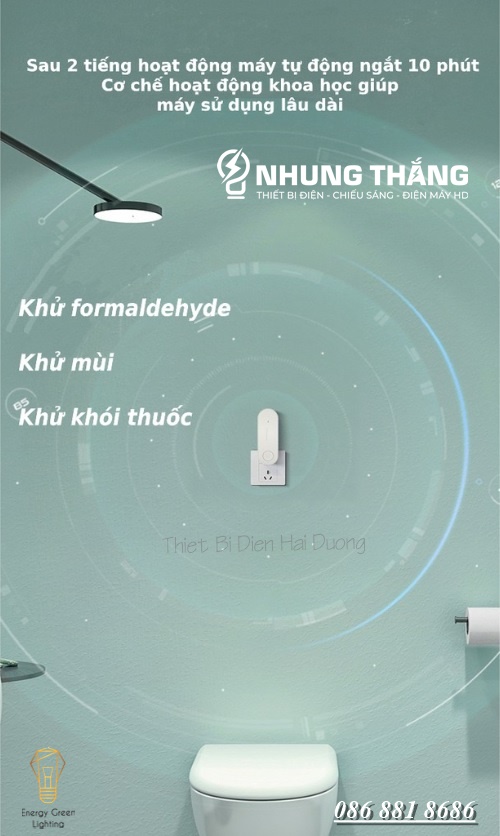 Máy Lọc Không Khí Ion Âm Mini MK-11052 - An Toàn Hiệu Quả - Có Video