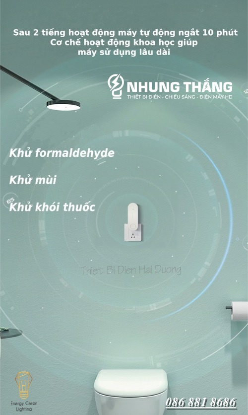 Máy Lọc Không Khí Ion Âm Mini MK-11052 - An Toàn Hiệu Quả -  Có Video