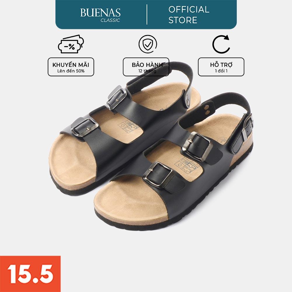 Dép đế trấu nam nữ unisex sandal birken xỏ ngón Buenas - BU01 sandal