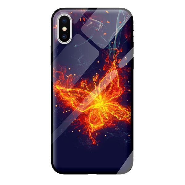 Ốp kính cường lực cho iPhone XS MAX bướm 21 - Hàng chính hãng