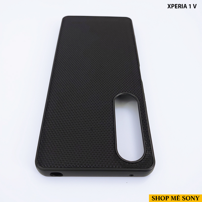 Xperia 1 V - Ốp lưng cứng sần viền dẻo chống bám vân tay