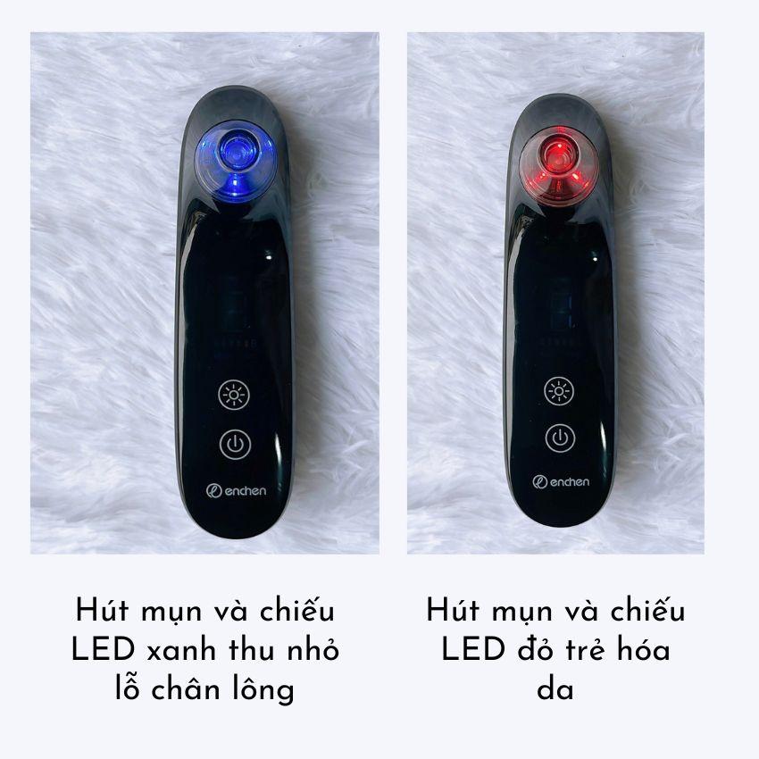 Máy hút mụn đầu đen Enchen EBR001 chiếu LED trẻ hóa da thu nhỏ lỗ chân lông, máy chăm sóc da mặt cầm tay