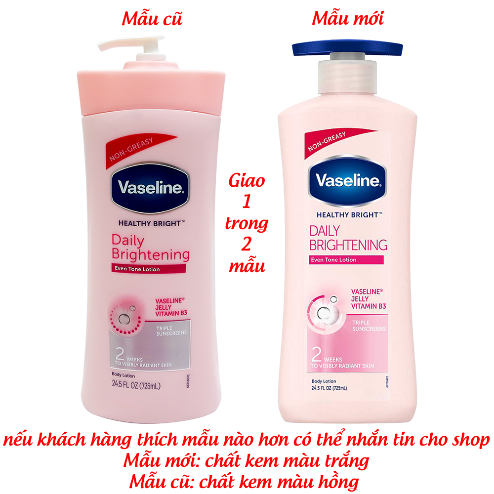 SỮA DƯỠNG THỂ VASELINE HỒNG LÀM MỊN &amp;TRẮNG DA 725ML [ Được Mask 3W Clinic ]