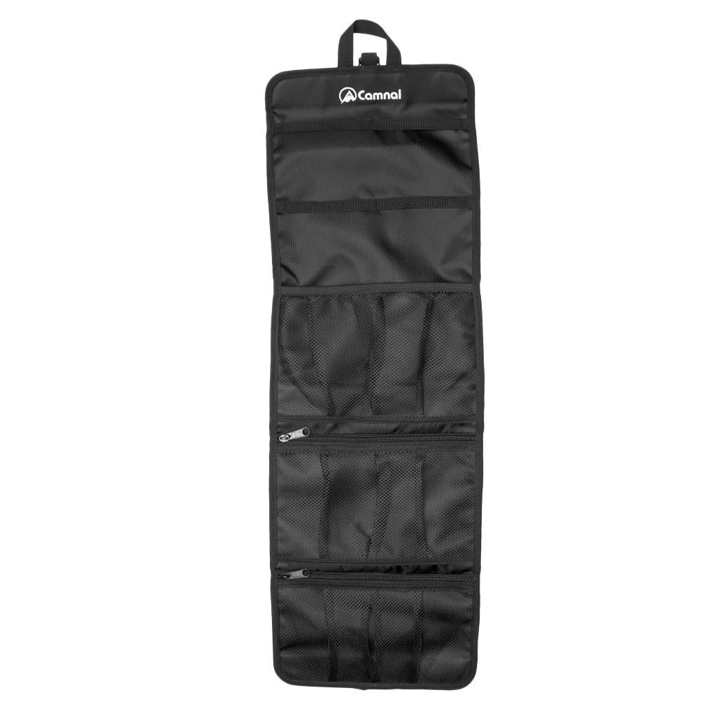 Rock Climbing Carabiner Storage Bag Hardware Buckle Holder Pouch Black