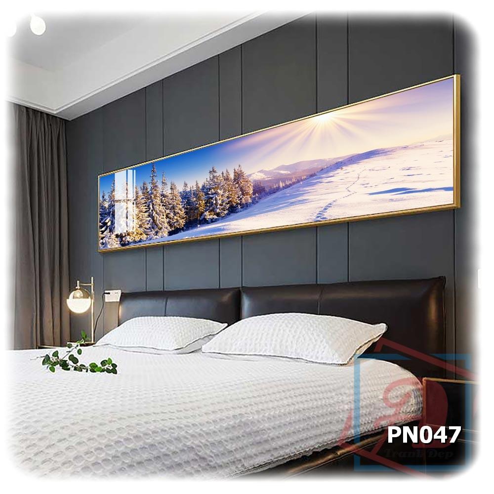 Tranh canvas khổ lớn trang trí phòng ngủ - PN047