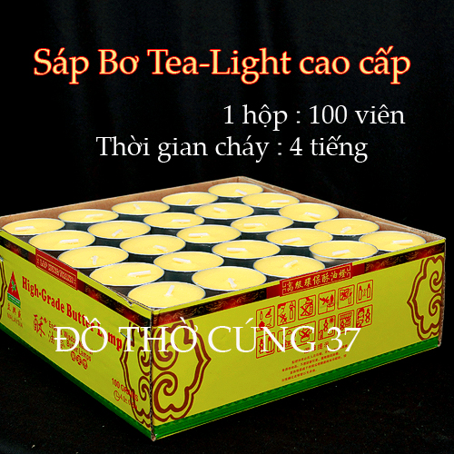 Nến TEALIGHT sáp bơ cao cấp ( Hàng nhập khẩu )