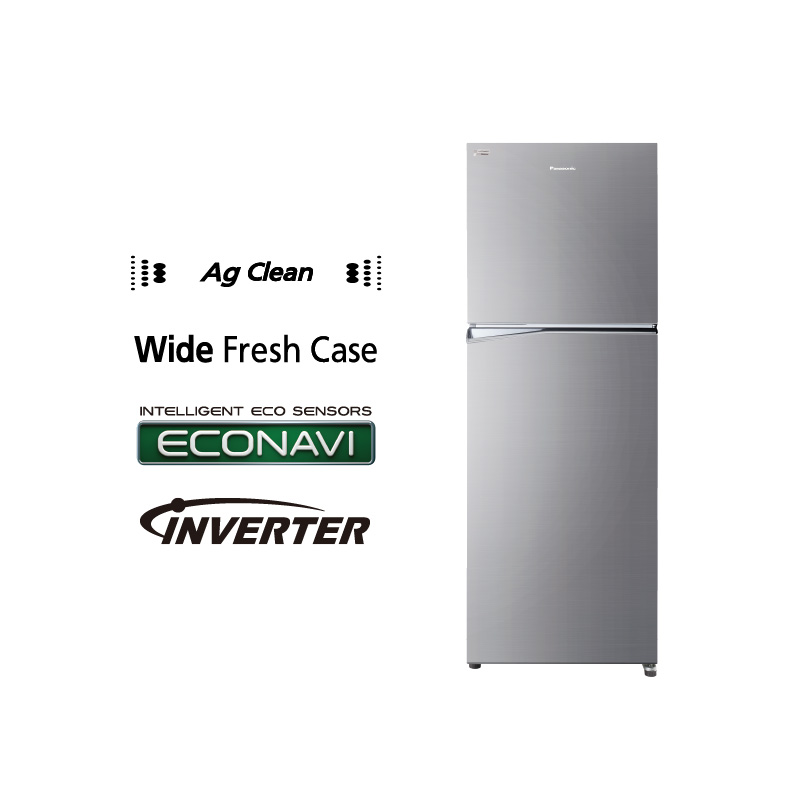 Tủ lạnh Panasonic 2 cánh ngăn đá trên NR-TV341BPS9 - Dung tích 306L - Hành chính hãng