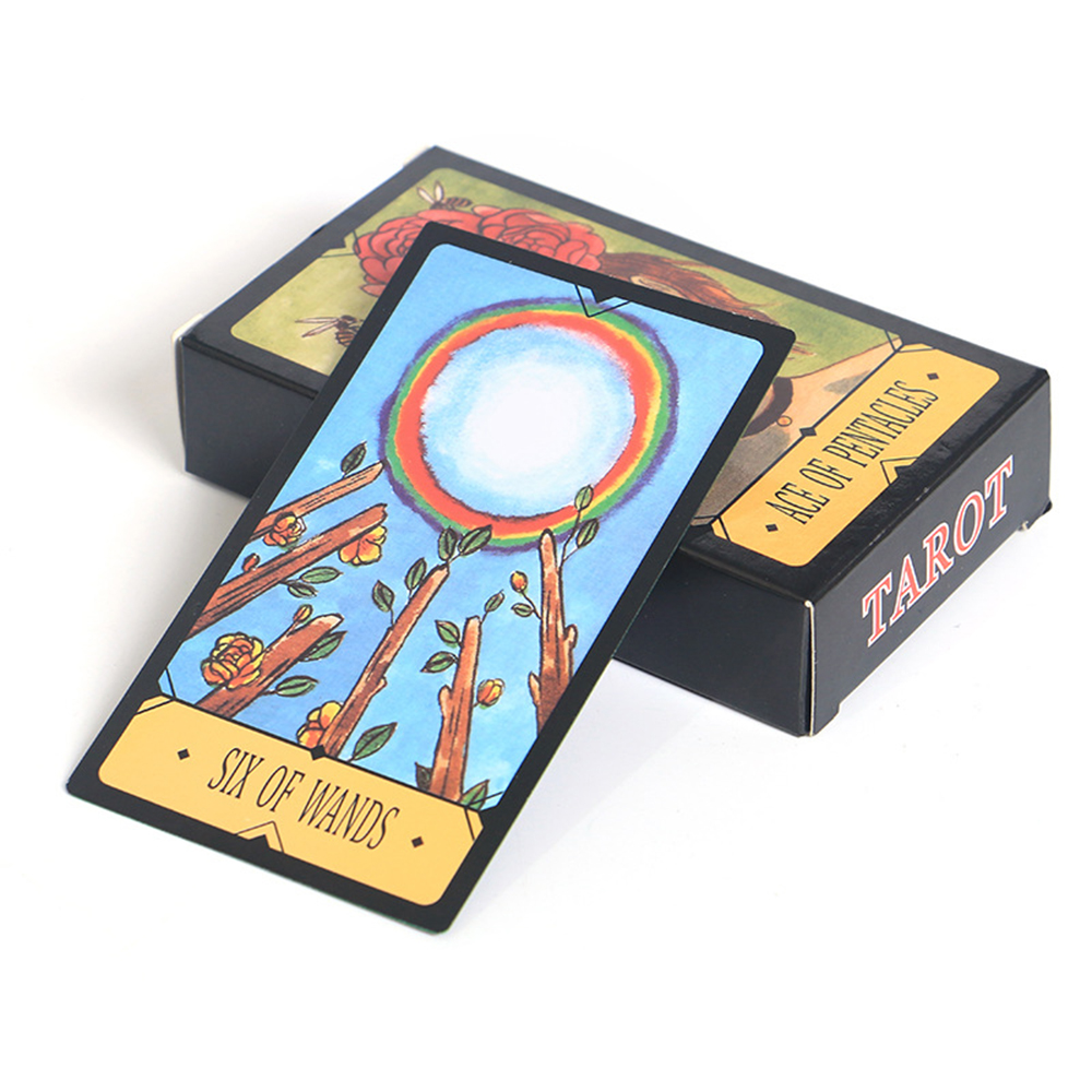 [Mạ Cạnh Size Gốc] Bài Tarot Ace Of Pentacles Mạ Xanh Lá Đá Thanh Tẩy