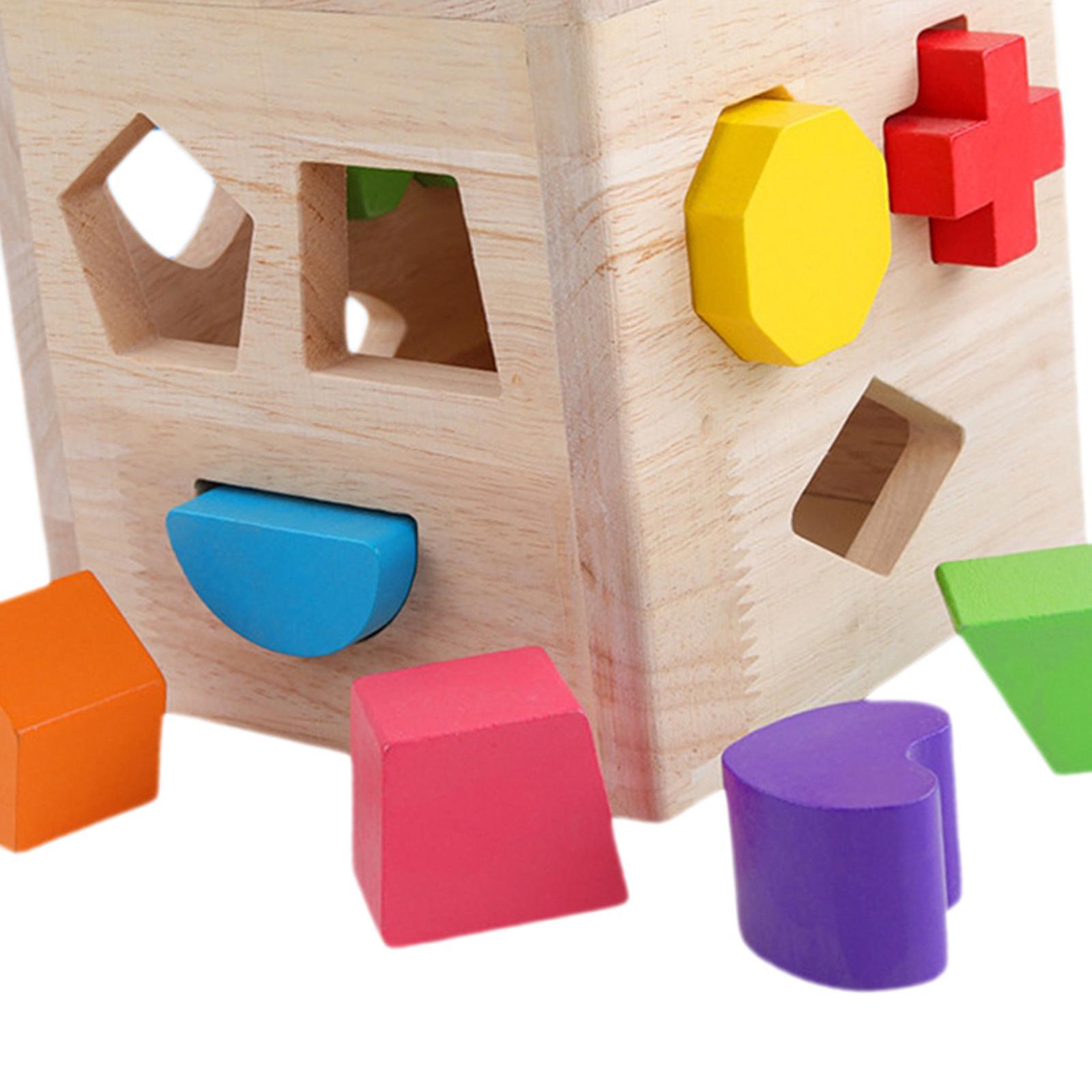 Shape Sorter Toy Colorful Matching Game for Birthday Gift Preschool Children