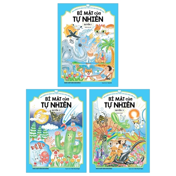 Combo Bồi Dưỡng Kĩ Năng Đọc Hiểu Cho Học Sinh Tiểu Học - Bí Mật Của Tự Nhiên: Quyển 1 + Quyển 2 + Quyển 3