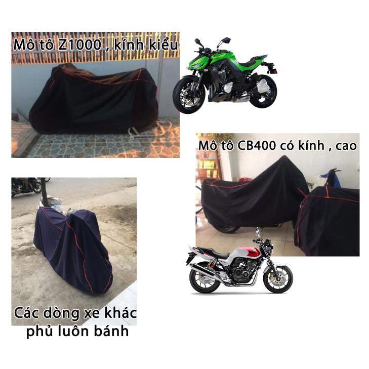 Bạt phủ trùm xe máy che mưa nắng dòng xe lớn SH, Moto